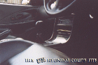 Hyundai Coupe Short Shifter before